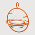 Oriole Hanging Bird Feeder with Clear Bowl, Orange